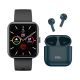 Xcell G5 Talk Smart Watch Black + Xcell Soul 11 True Wireless In Ear Earbuds Green