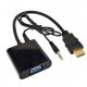 Tecsa Hdmi To Vga Adaptor With Audio Jack Htv10