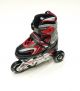 Soccerex adjustable Inline and balanced roller skates for all ages. (Red) LF-947