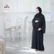 Light Weight Simple Black Closed Abaya