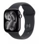 Apple Watch Series 11 GPS 42mm Jet Black Aluminium Case with Black Sport Band M/L