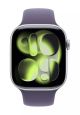 Apple Watch Series 11 GPS 46mm Silver Aluminium Case with Purple Fog Sport Band M/L