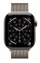 Apple Watch Series 11 GPS + Cellular 42mm Natural Titanium Case with Natural Milanese Loop