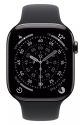 Apple Watch Series 11 GPS + Cellular 46mm Slate Titanium Case with Black Sport Band M/L