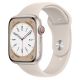 Apple Watch Series 8 GPS + Cellular, 45mm Starlight Case with Starlight Sport Band
