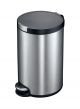 Eko Artistic Stainless Steel Waste Bin With Lid Blacksilver 20L