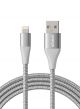 Anker Powerline+ II Cable MFi Certified For iPhone 6 feet -Silver