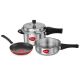 Pigeon 3Pcs Super Combo Pack, Cooker 5Ltr + 3.5Ltr + Pan/Frypan 24cm