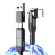 STATIK 360 Degree Rotatable PowerPivot Nylon Cable USB-C to USB-C 1 Meter with Additional USB-A Adapter Black