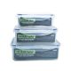 Homeway Rectangle Food Container -3Pcs Set(1L+1.5L+2.5L)