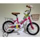 16 Inch Children's Bicycle with basket, back seat and support wheels, Blue/Pink/Red XY16