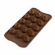 Silikomart 3D Choco Flame Mold, 15 Cavities