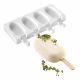 Silikomart Mini Classic Ice Cream Mold, 4x37ml