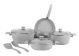 ATT Non-Stick Aluminum Cookware Set Light Grey 9 Pieces
