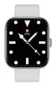 Swiss Military ALPS4 Smart Watch Silver Frame with Grey Silicon Strap SILF-GRYSS
