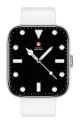 Swiss Military ALPS4 Smart Watch Silver Frame with White Silicon Strap SILF-WHISS