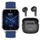 Xcell G11 Smart Watch Blue and Soul 17 Pro True Wireless Earbuds Black/ White