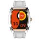Xcell Selen Smart Watch Gold Silver Frame Grey Silicon Strap