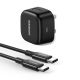 UGREEN USB-C 25W PD Charger With C-C 2M Cable (Black )
