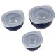 Wilton Covered Bowls, Navy Blue, Set of 6