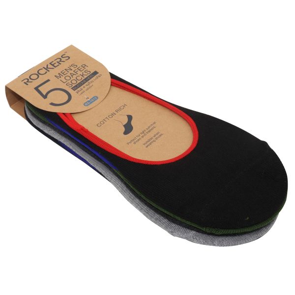 Buy Rockers Mens Loafer Socks 5 Pcs online at the best price from bawwaba.om online shopping Oman