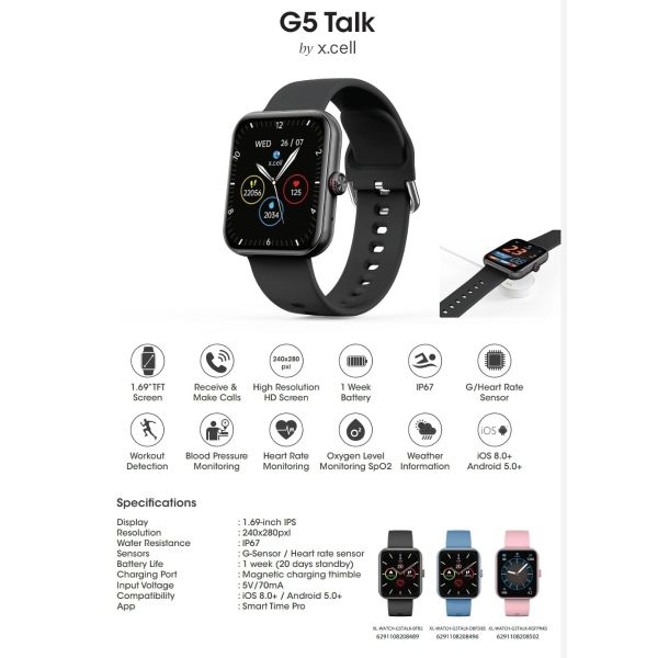 XCell G5 Talk Smart Watch