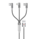 Swiss Military USB to 3-in-1 2M Braided Cable White