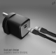 Heatz ZA41 Power Adapter 35W Jet Flash Charging with PD Lightning Fast Charging Port & PD Cable