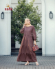 Brown Modern Abaya Gown