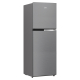 Beko Double Door Refrigerator 250 Liters Brushed Silver Brushed Silver RDNT300XS