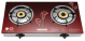 Geepas Double Burner Gas Cooker Glass Automatic Ignition GK5602