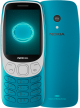 Nokia 3210 4G Edition Feature Phone with Dual SIM, 2.4 Inch Display, 1450 mAh Battery, 128MB, 64MB, Blue
