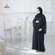 Light Weight Simple Black Closed Abaya