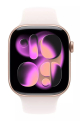 Apple Watch Series 11 GPS 46mm Rose Gold Aluminium Case with Light Blush Sport Band M/L