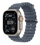 Apple Watch Ultra 3 GPS + Cellular 49mm Natural Titanium Case with Anchor Blue Ocean Band