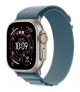 Apple Watch Ultra 3 GPS + Cellular 49mm Natural Titanium Case with Light Blue Alpine Loop Medium