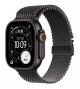 Apple Watch Ultra 3 GPS + Cellular 49mm Black Titanium Case with Black Titanium Milanese Loop Lar