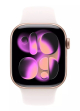 Apple Watch Series 11 GPS + Cellular 42mm Rose Gold Aluminium Case with Light Blush Sport Band S/M