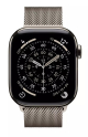 Apple Watch Series 11 GPS + Cellular 42mm Natural Titanium Case with Natural Milanese Loop