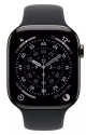 Apple Watch Series 11 GPS + Cellular 46mm Slate Titanium Case with Black Sport Band M/L