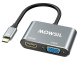 Mowsil USB-C to HDMI+VGA Adapter