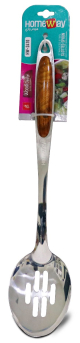 Homeway Stainless Steel Slotted Spoon Woodi Design