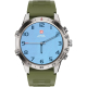 Swiss Military DOM5 Smart Watch Silver Frame Dark Green Silicon Strap SILFGRNSS