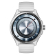 Xcell Classic 6 Smart Watch Silver Frame with Grey Silicon Strap