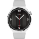 Xcell Elite 4 Smart Watch with Silver Metal Frame Grey Silicon Strap