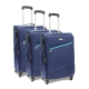 Traveller 4 Wheel Softcase Luggage 3Pcs Set 20/24/28 Inches Blue TR-3316