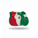 Balloons with Oman Flag Colours and Print (Red, White, Green) - 12 Packets