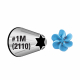 Wilton Open Star Tip # 1M, Carded