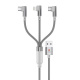 Swiss Military USB to 3-in-1 2M Braided Cable White