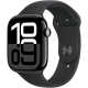 Apple Watch Series 10 GPS + Cellular 42mm Jet Black Aluminium Case with Black Sport Band